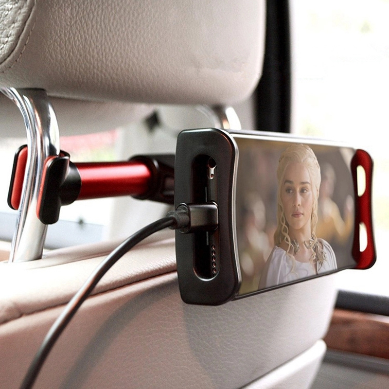 Backseat Car Mobile Holder Car Car Seat Phone Phone Mount per iPhone 7 8 x Ipad Samsung S8 Poggiatesta Tablet Titolare